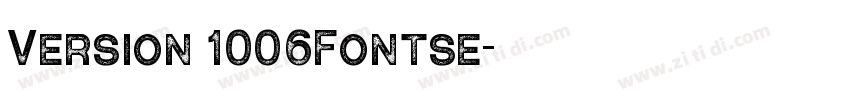 Version 1006Fontse字体转换